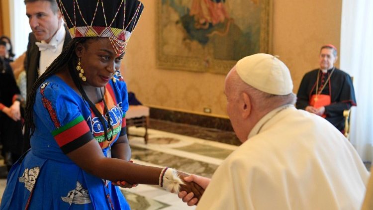 Bei der Papstaudienz