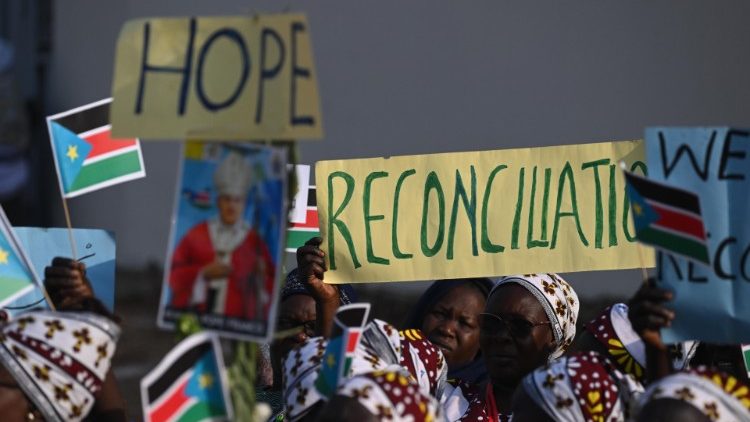 The people of South Sudan express hope during the Pope's visit
