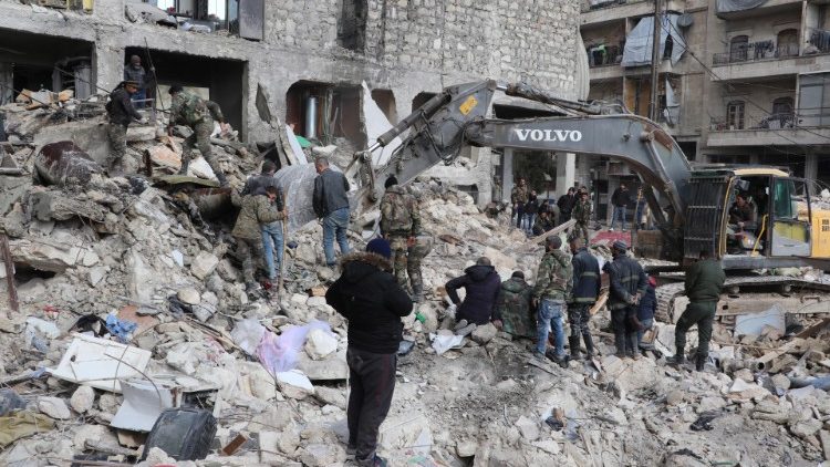 Zniszczenia w pobliżu Aleppo