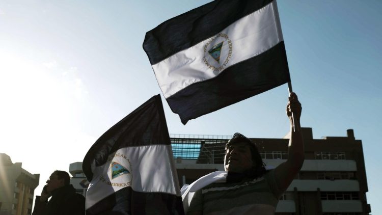 Several Nicaraguans rally in Costa Rica in February