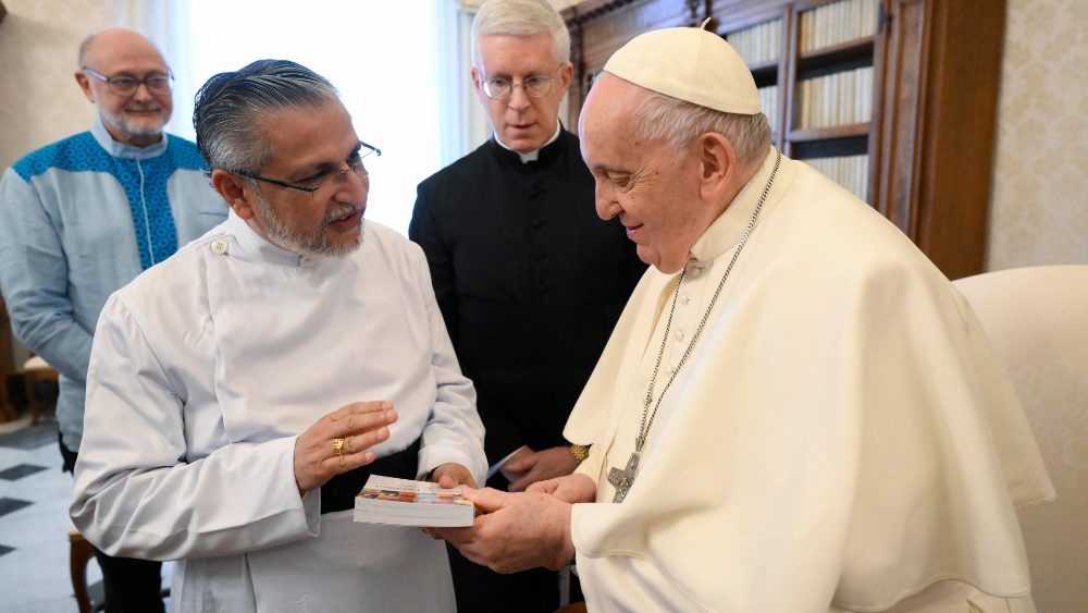 Audiencia del Papa Francisco a la delegacin de la Sociedad Bblica Universal