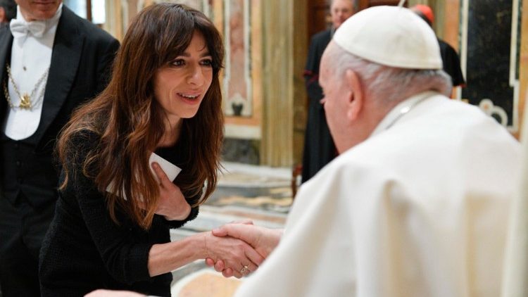 Trenutak s audijencije u Apostolskoj palači