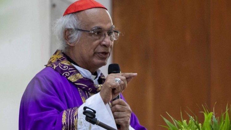 El Cardenal Leopoldo Brenes presidi la santa misa del Mircoles de Ceniza en la Catedral de Managua. (Foto: ANSA)