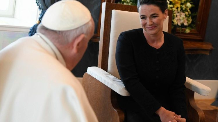 Papie? i prezydent W?gier Katalin Novk 