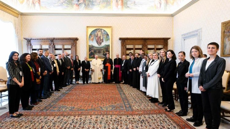 Zajednička fotografija na kraju audijencije