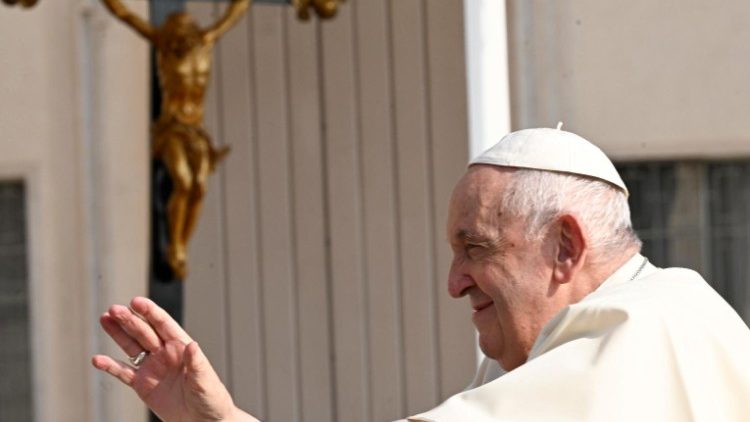 Il Papa durante l'udienza generale