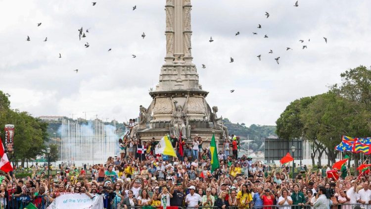 Young people attending WYD in Lisbon
