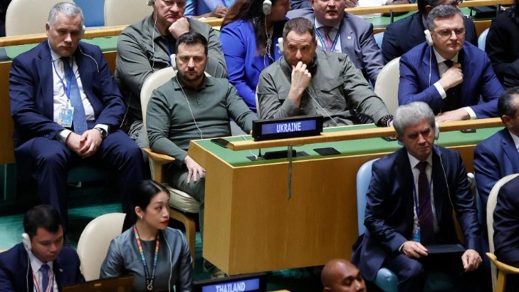 Il presidente ucraino Zelensky Assemblea generale dell'ONU