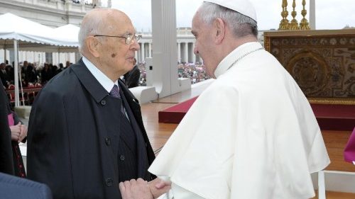 MAP Francis mourns Italy's former President Giorgio Napolitano
