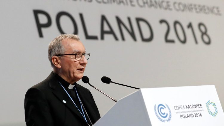 مداخلة الكاردينال بارولين في مؤتمر الأمم المتحدة حول التغيرات المناخية بولندا 2 كانون الأول ديسمبر 2018