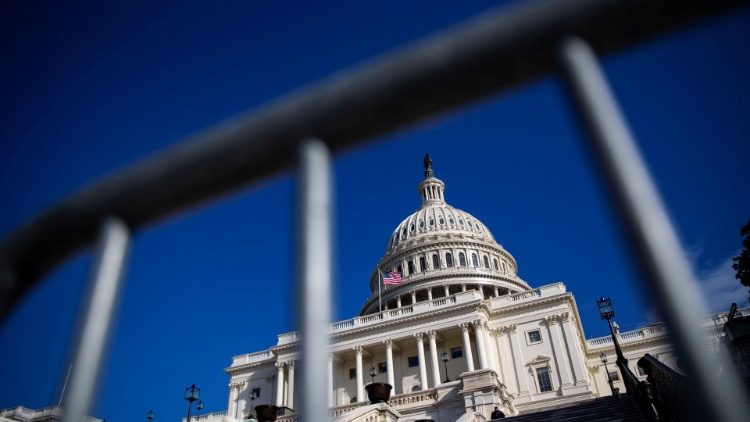 The U.S. Capitol is pictured on day 30 of a partial government shutdown, in Washington