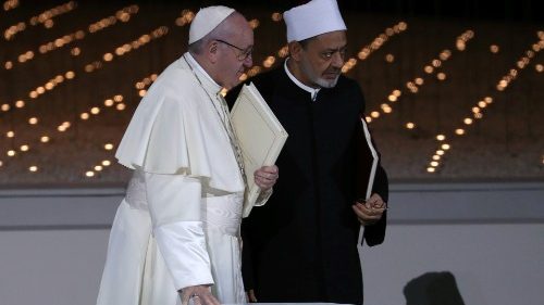 Påvens videobudskap till ceremonin i Abu Dhabi: Hopp om en framtid fri från hat