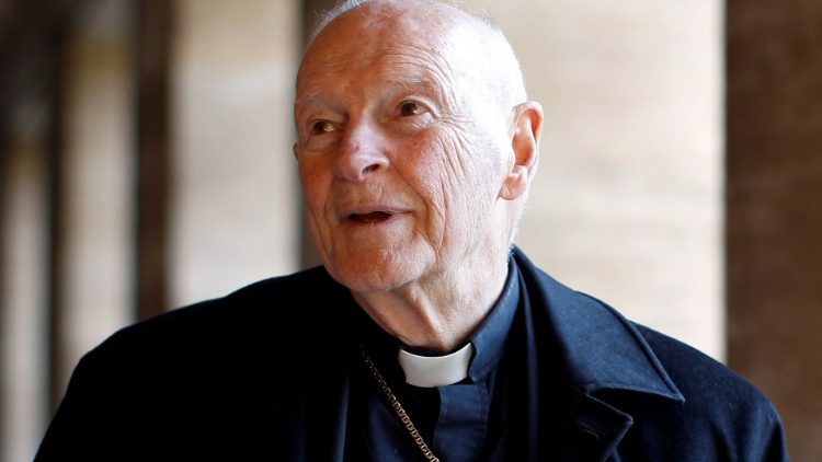 FILE PHOTO: Cardinal Theodore Edgar McCarrick during an interview with Reuters at the North American College at the Vatican