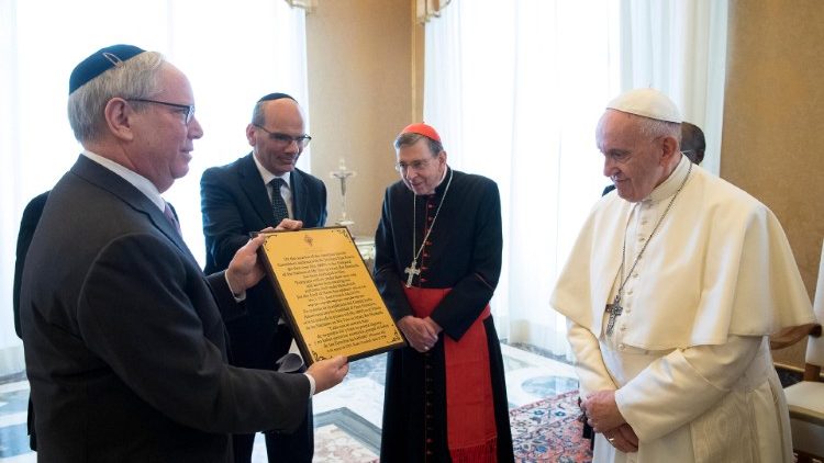Папа Франциск с делегация на Американския еврейски комитет 