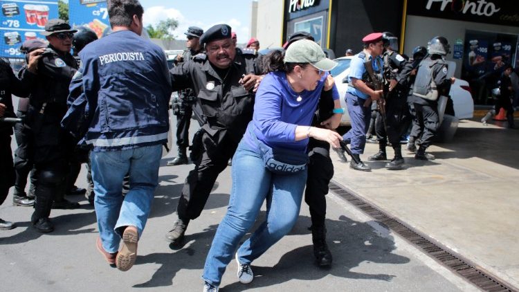 Manifestação em Manágua