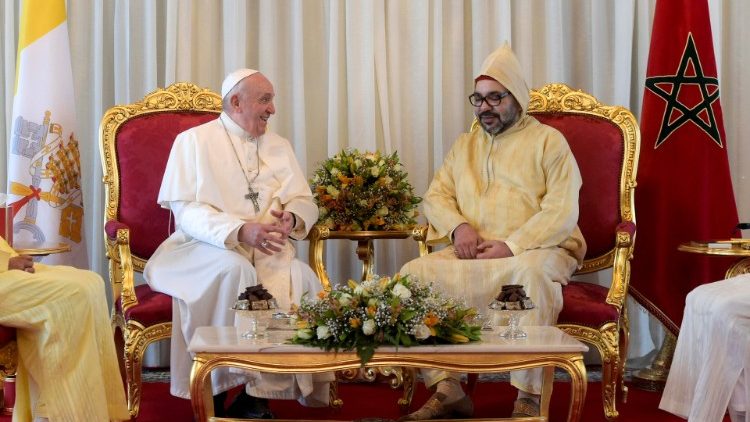 Папа Францішак і кароль Мухамед VI