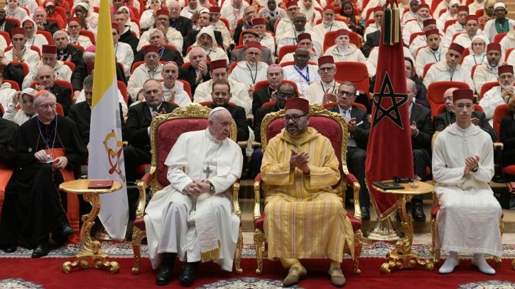 البابا فرنسيس يزور معهد محمد السادس لتكوين الأئمة والمرشدين والمرشدات 30 آذار مارس 2019
