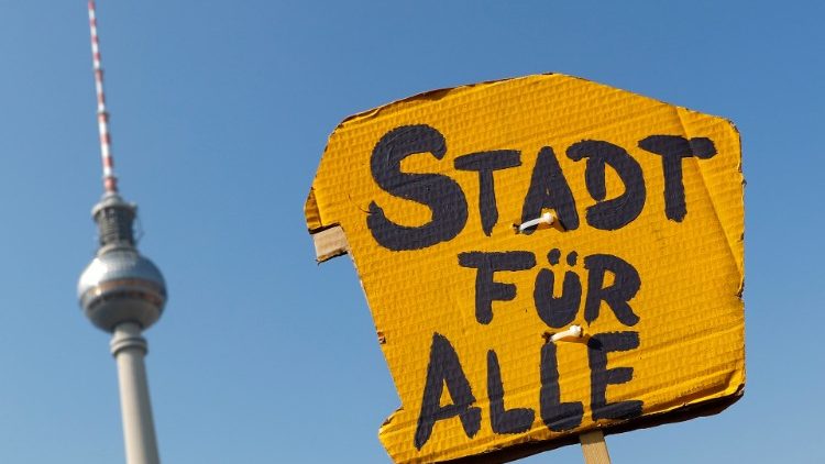 Proteste gegen Mieterhöhungen in Berlin
