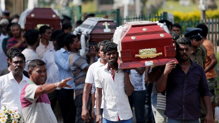 Sri Lankans began burying thier dead on April 23, following terrorist bombings in 3 churches and 3 hotels on Easter Sunday.  