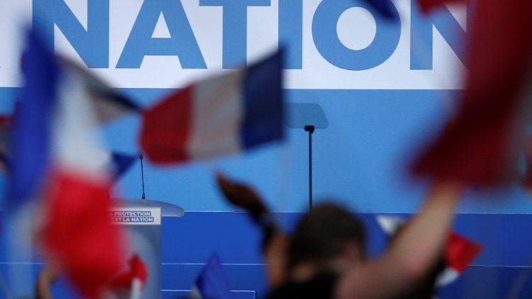Beim Europawahlkampf der französischen Rechten