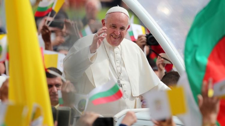 Папа падчас візіту ў Балгарыю. Ілюстрацыйнае фота
