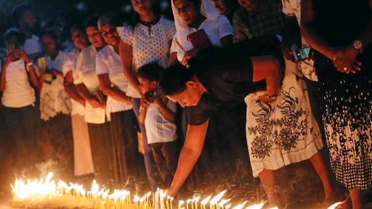 Gedenkfeier für Opfer der Anschläge in Negombo