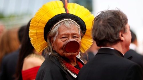 Indigenen-Führer am Montag beim Papst