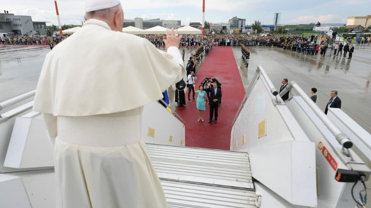 Papa Francisco na sua despedida