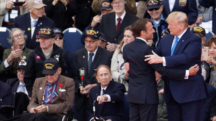 Presidents Trump and Macron among veterans at 75th anniversary of D-Day in Normandy