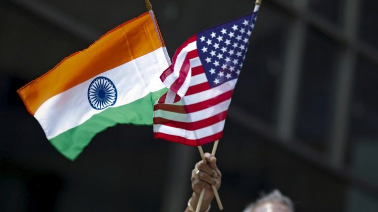 Le bandiere di India e Usa