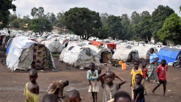 剛果難民營的兒童