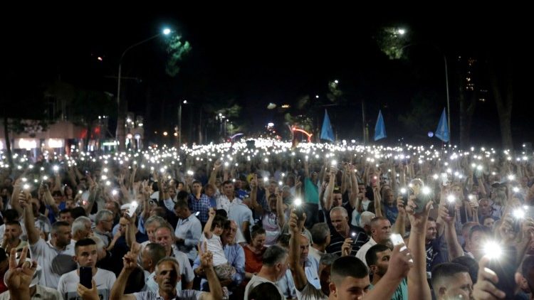 Protesta antiqeveritare në Tiranë, 8 korrik 2019