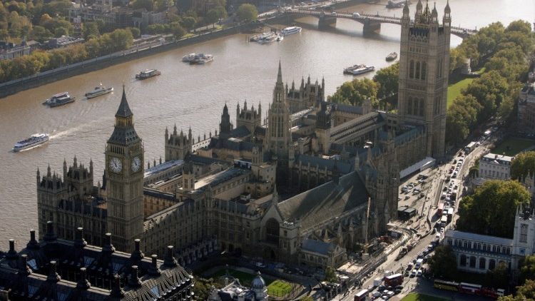Vue sur le Parlement britannique. Image d'illustration. 
