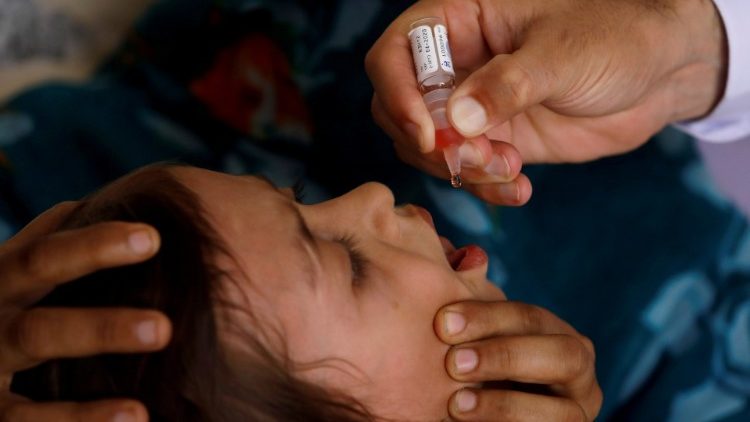 Eine Impfung in Pakistan