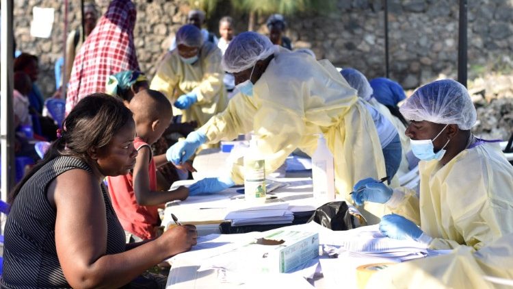 Campagne de vaccination contre le virus Ebola à Goma, en RDC, en juillet 2019