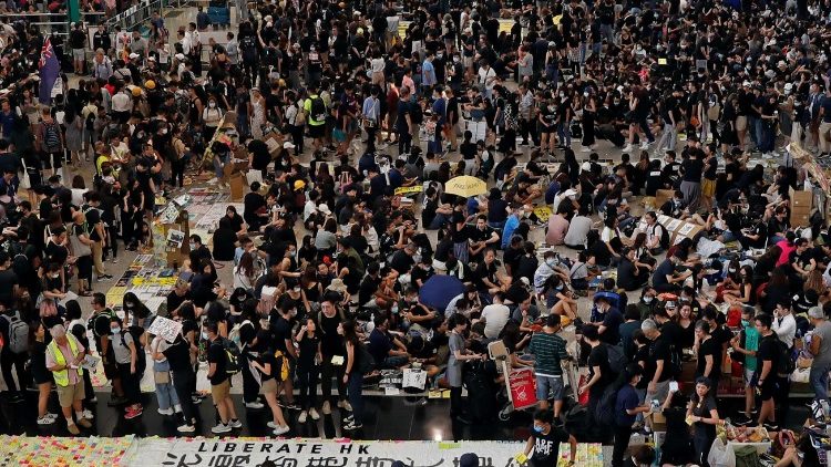 Protestierende in Hongkong