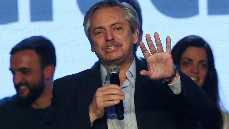 Präsidentschaftskandidat Alberto Fernandez 