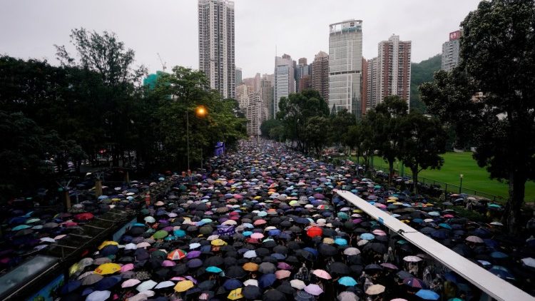 Manifestações em Hong Kong