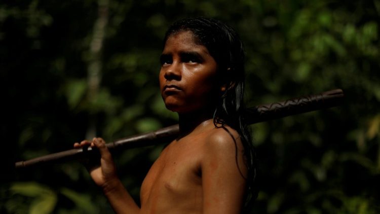 Indígena da tribo Mura, nas proximidades de Humaitá