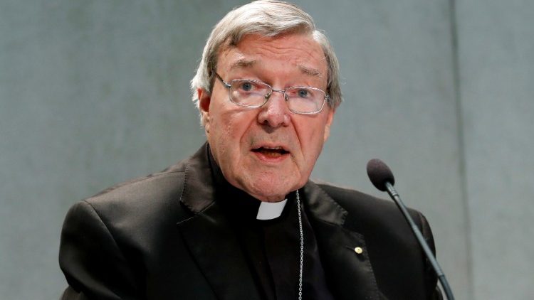 Cardinal Pell during a Vatican Press Conference in June 2017