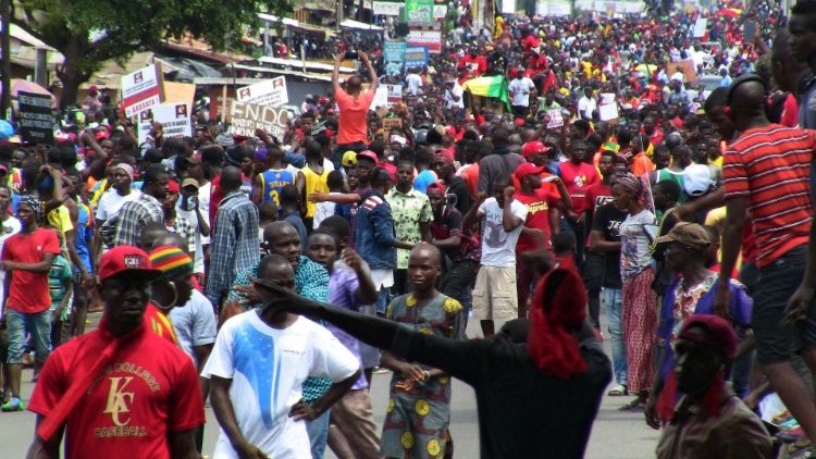 Protesta dei giovani in Guinea Conakry