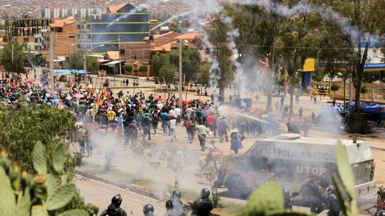 Émeutes à Cochabamba, en Bolivie, le 12 novembre 2019.