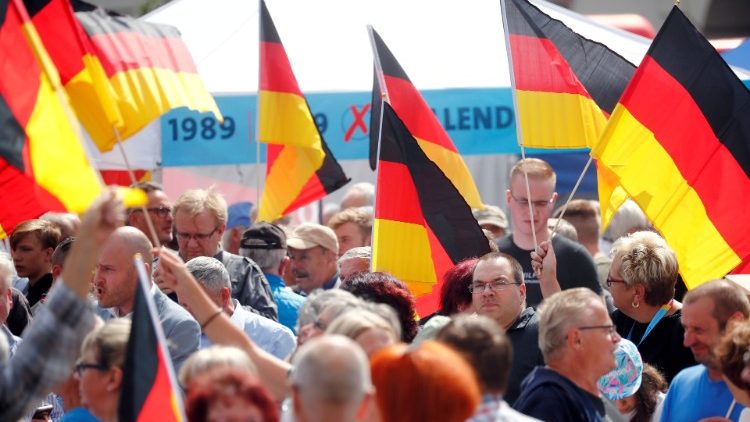 Un meeting du parti AfD, à Cottbus, en Allemagne, le 13 juillet 2019. 