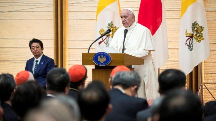 Папа Франциск пред властите в Токио, 25 ноември 2019