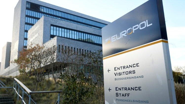 Europol headquarters is pictured in The Hague