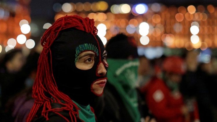 Manifestazione delle donne contro i femminicidi in Messico