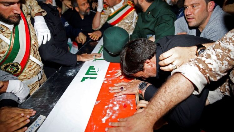 Bei dem Trauerzug am Samstag wurden neben Soleiman weitere Opfer beklagt, die bei der Attacke ums Leben kamen