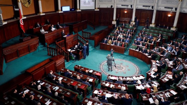 Une session de vote au parlement tunisien, le 10 janvier 2020.