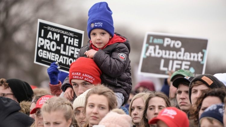 Rally at National Mall prior to 47th annual March for Life in Washington