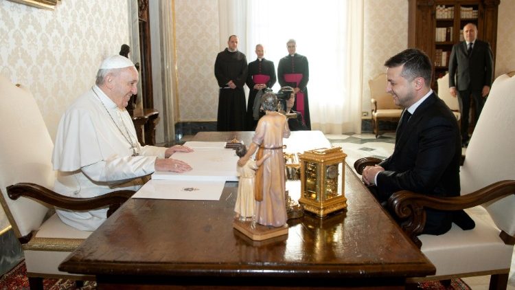 Popiežius susitiko su Ukrainos prezidentu